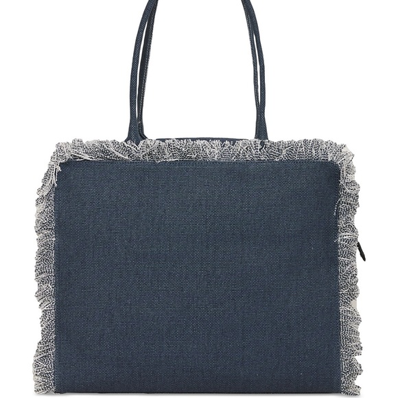 Karl Lagerfeld Paris Margot Market Medium Cotton Tote - Picture 3 of 5